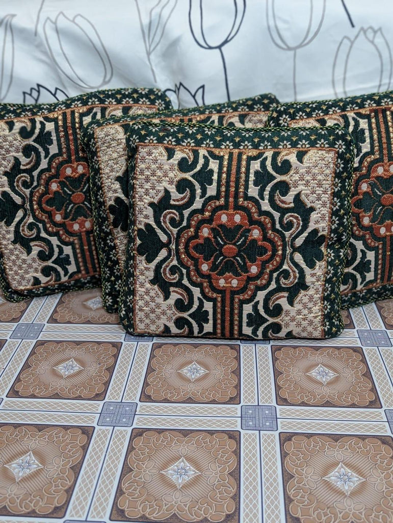 5 Pcs Velvet Jacquard Printed Cushion Cover